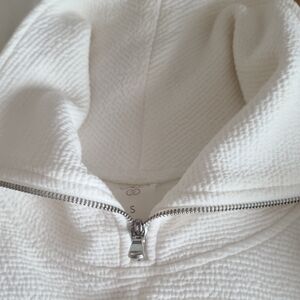 Calia White Zip-Up Hoodie